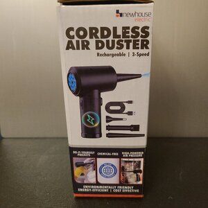 NEWHOUSE ELECTRIC CORDLESS COMPRESSED AIR DUSTER -RECHARGEABLE-3-SPEED-BLACK